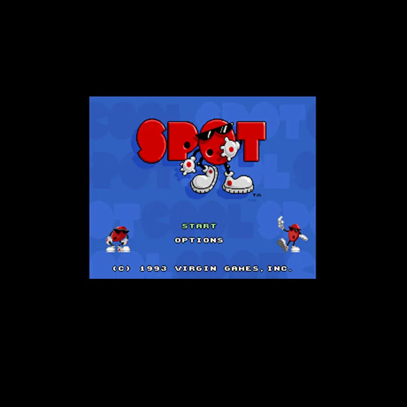 Cool Spot США Версия 16 бит большая серая игровая карта для игровой приставки NTSC |