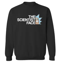 Рик Морти модные толстовки с капюшоном The Science Face аниме ТВ Рик и Морти пуловер Повседневная весенне-осенняя одежда мужские топы
