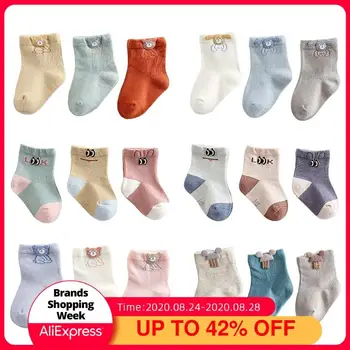 

3Pairs/lot 0-2Y Infant Baby Socks Toddler Socks Baby Clothes Accessories Baby Socks for Girls Cotton Mesh Cute Newborn Boy