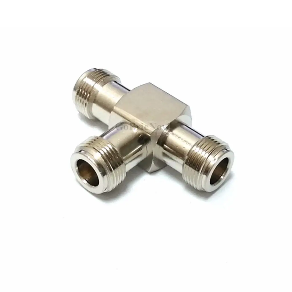 1 pcs RF Coaxial N Female To F Connector Triple T Shaped Adapter 3-Way Splitter For Moble Signal Booster Repeaster | Обустройство