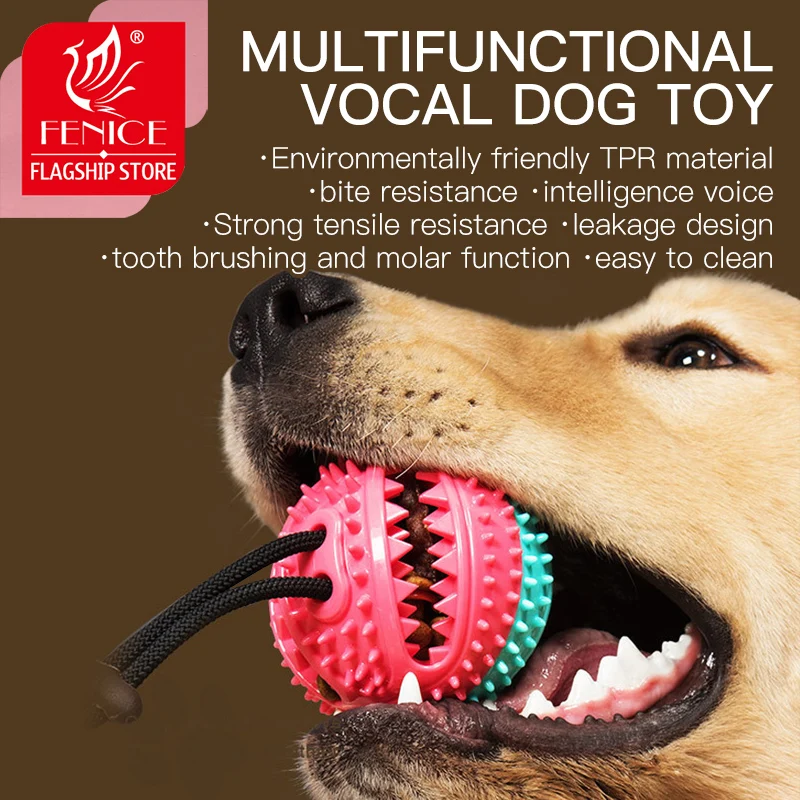 Toys for Dogs Ball Interactive Chew Toys for Anxiety Soft Tooth