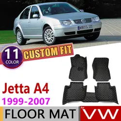 Изготовленный На Заказ Кожаный Автомобильный Коврик для Volkswagen VW Jetta Bora A4 1999 ~ 2007 5 мест коврик для ног Аксессуары для ковров 2000 2001 2002 2003