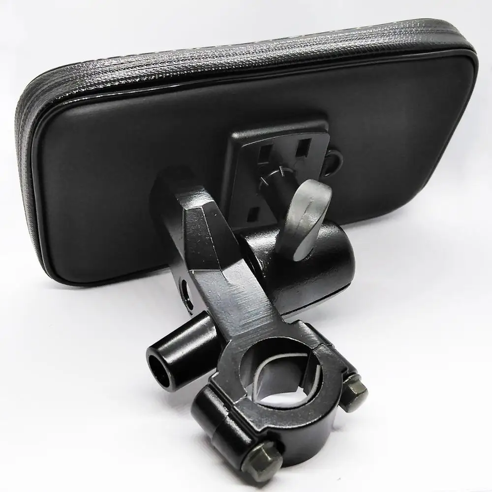 Держатель для телефона на руль мотоцикла с водонепроницаемостью, чехол для телефона, велосипеда, велосипеда, рейки, держатель для мобильных телефонов