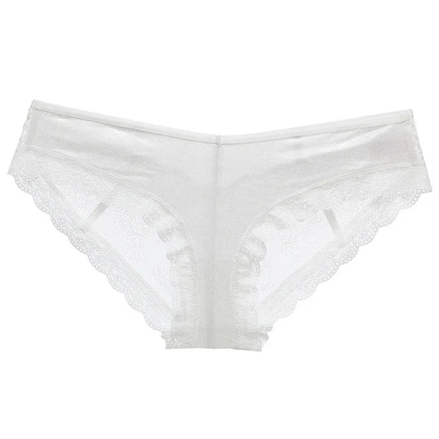 Pizzo Leopardo Sexy Stampa Puro Pizzo Donne Traslucente Mutande Intimo