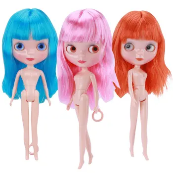 

31cm Jointed BJD Dolls Girl Fashion Blyth Baby Dolls Eyes 4 Color Eyes Changes DIY Makeup Nude Body DIY Hair Doll Girls Toy Gift