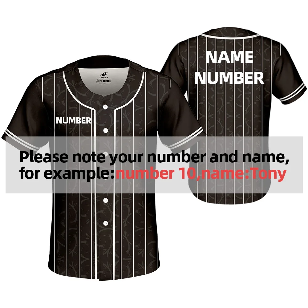 Design Baseball Jerseys Sublimated Training Wear Mens Sports Shirt Camiseta Beisbol Hombre Breathable Baseball Shirts