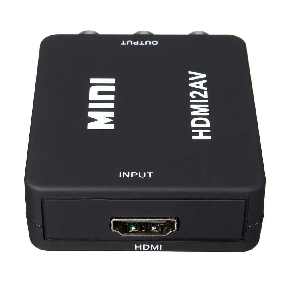 Питание HDMI в AV/конвертер RCA Коробка композитный аудио видео адаптер CVBS 1080 P