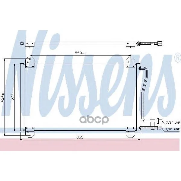 Конденсер Mb Sprinter 2.2/2.3/2.9 95-07 Nissens 94225 Nissens арт. 94225