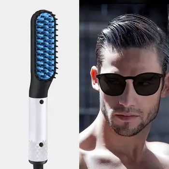 

Electric Beard&Hair Straightener For Men Curling Hair Styler Straightening Straightener Heat Brush With Side Hair