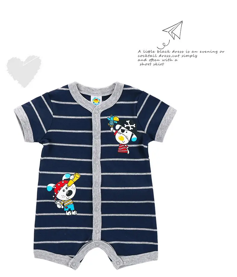 Summer Baby Rompers Boys Girls Jumpsuits Newborn Short sleeve Baby Climbing Clothes Baby Romper Infant Costumes Pajamas Baby Bodysuits for girl 