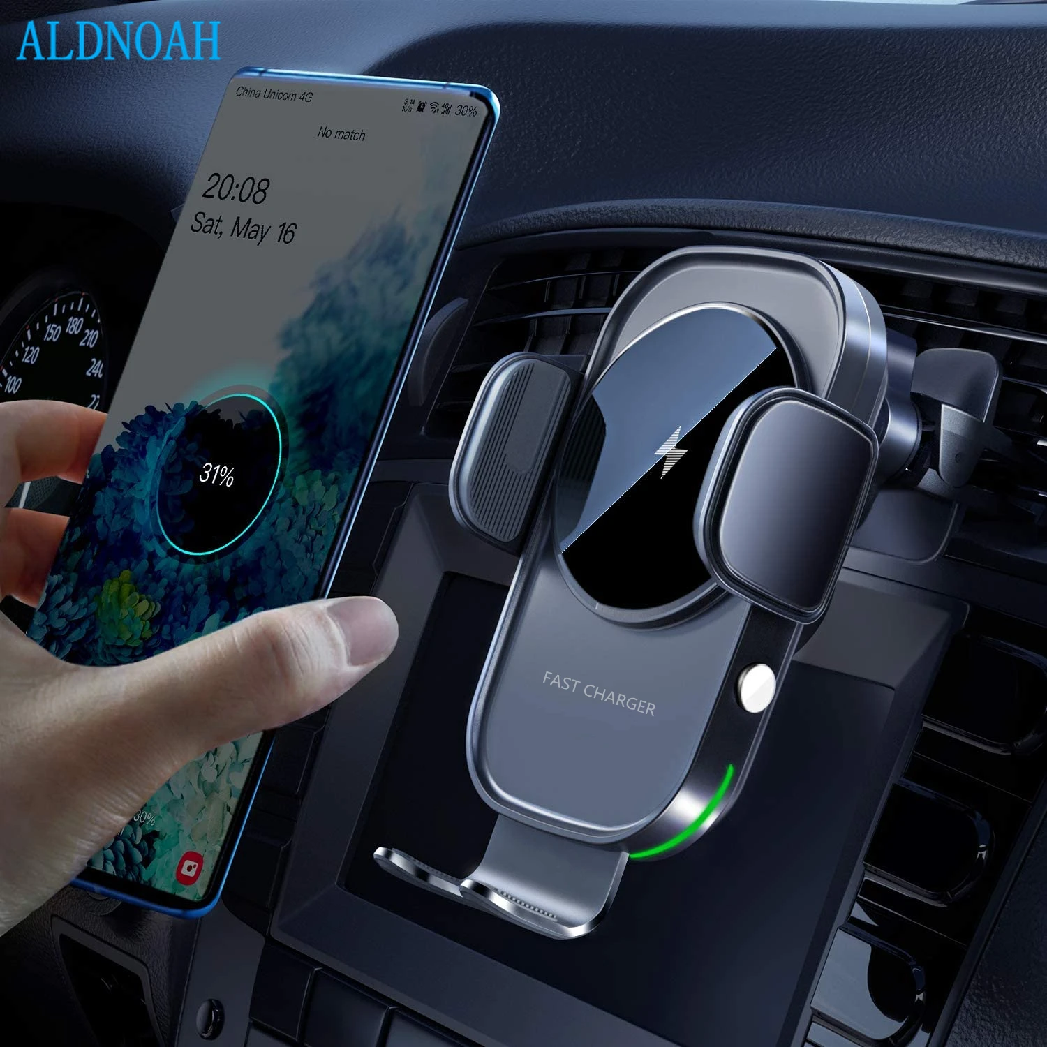 15W Car Wireless Charger Infrared Sensor Qi Wireless Charger in Car Air Vent Mount Holder Wireless Charging Phone Charger - ANKUX Tech Co., Ltd