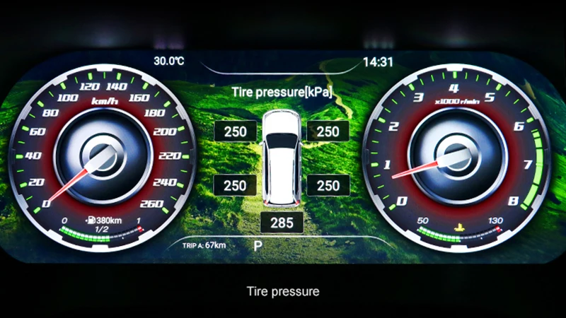 Android Car dashboard Instrument display screen For Nissan Patrol Y62 Multimedia player digital panel 12