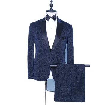 

Men's suit wedding groom best man formal dress men banquet prom tuxedo men's suit 2-piece blazer+pants