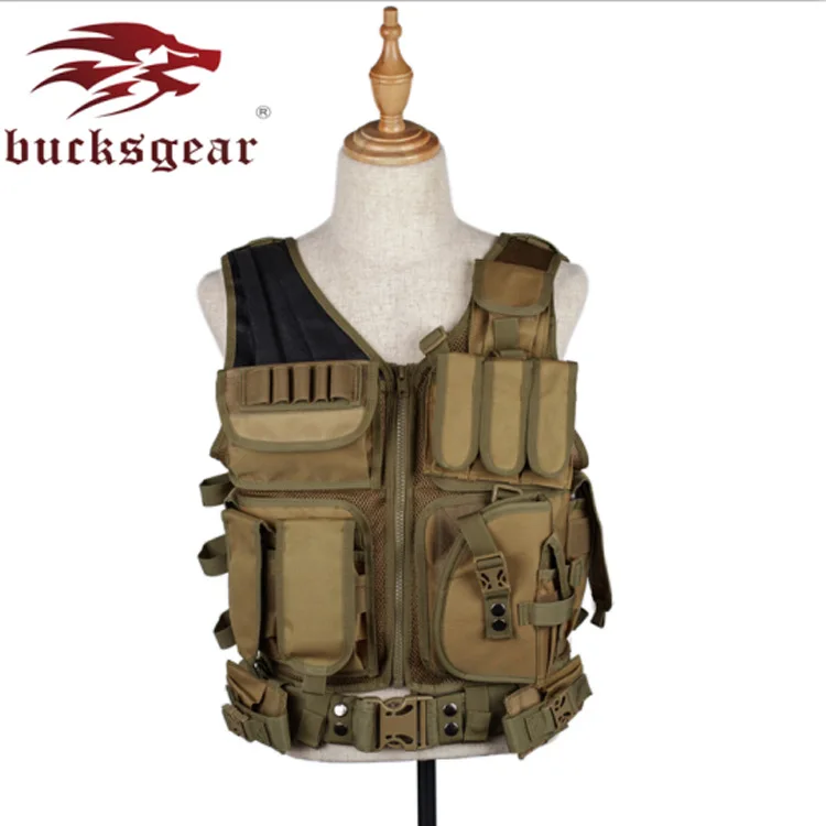 

Outdoor Multi-functional Molle Tactical wang shan Vest Waterproof Amphibious Tactical Camouflage Waistcoat