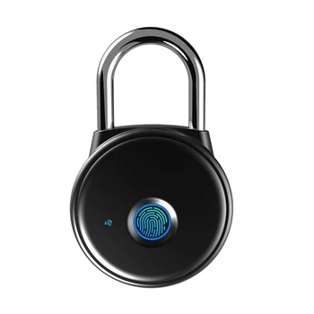 

Fingerprint Padlock, Smart Padlock App No Registration Needed Ip65 Weatherproof Bluetooth Lock with Keyless Biometric Suitable
