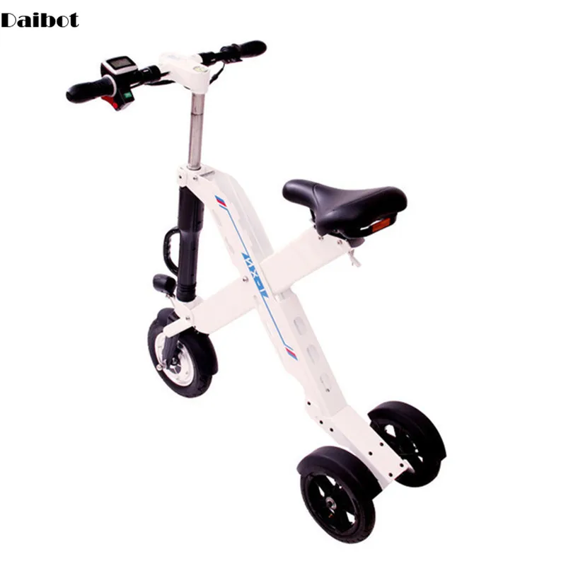 Daibot складной электрический скутер, 3 колеса, электрические велосипеды, один мотор, 350 Вт, 36 В, портативный мини трехколесный велосипед для взрослых