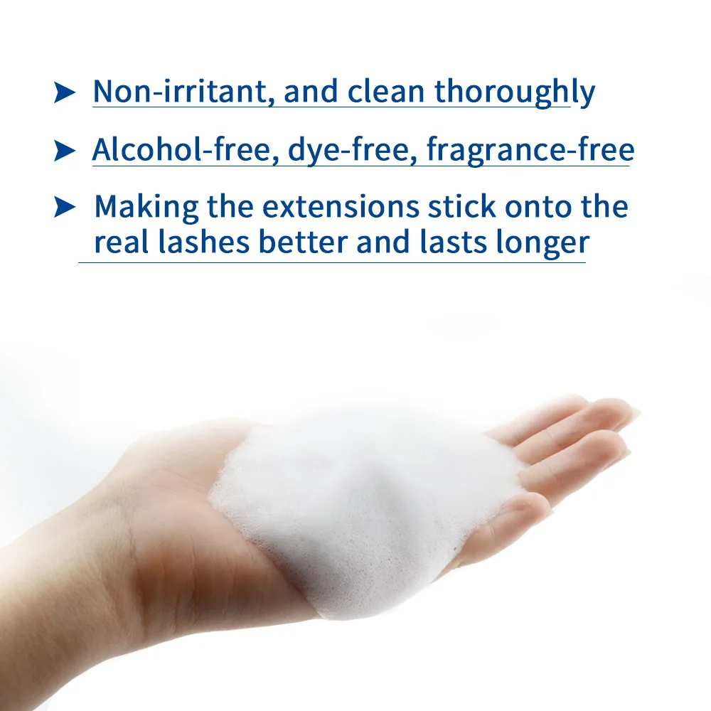 NAGARAKU Eyelash Extension Cleansing Mousse Shampoo Foam Pro Eyelashes Cleaner Bubble Non-irritation Gentle Fast Clean 5