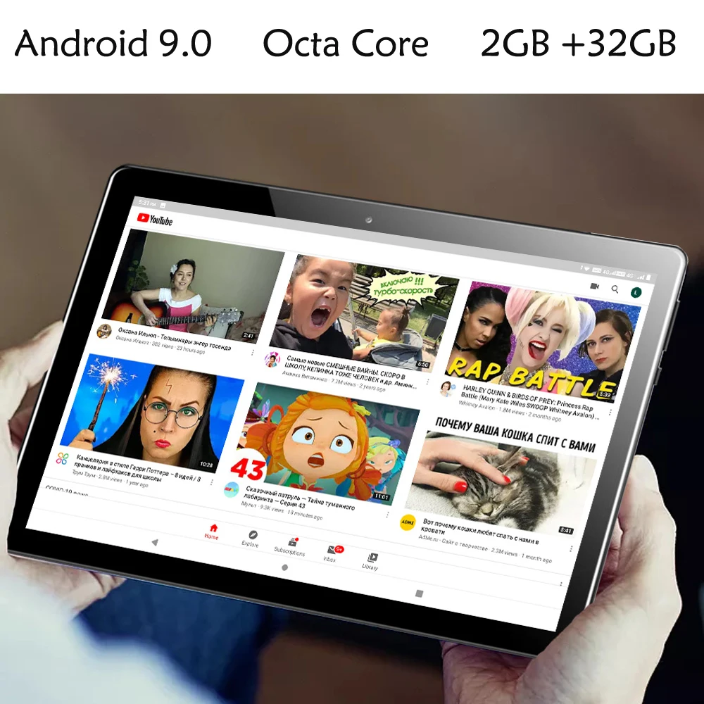 BDF 2021 Новые планшеты 10 1 дюймов ОС Android 9 0 4G телефонные звонки 2 Гб ОЗУ 32 ПЗУ 1280 × 800 GPS
