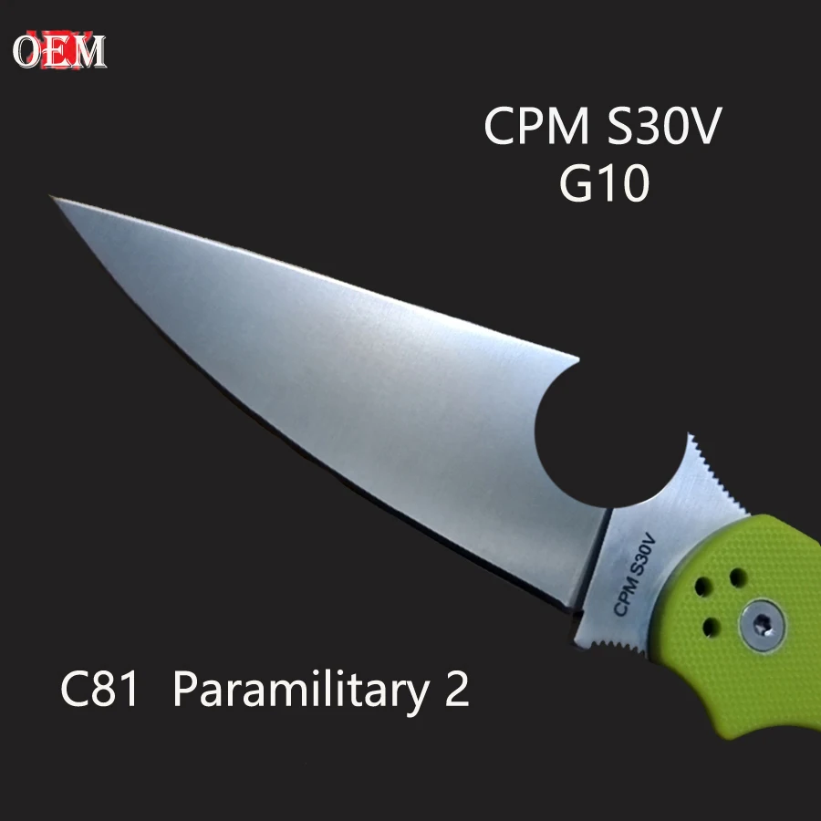 Оригинальный редкий SP C81GPNGR2 Para-2 CPM S30V G10 ручной складной нож для милитари 2 EDC