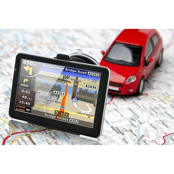 

7 Inch 4GB Vehicle Gps Navigation Touch Screen AV-IN Bluetooth FM Transmitter MP3 Players Free 3D Maps 800*480 Pixels