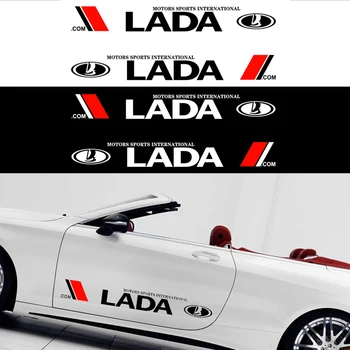 

2pcs/set Car Body Stickers Car Side Stickers Accessories For Lada Niva Kalina Priora Granta Largus Vaz Samara Auto Car styling