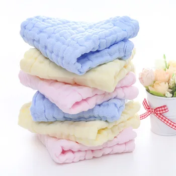 

110x110cm Baby Muslin Blankets Swaddling Six Layer 100% pure Cotton gauze Swaddle Wrap for Newborn Babies Bath Towel