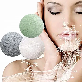 

Hot Natural Konjac Fiber Face Wash Cleanse Sponge Puff Exfoliator Tools Washable Bamboo Removers Facial Care Tool Remover