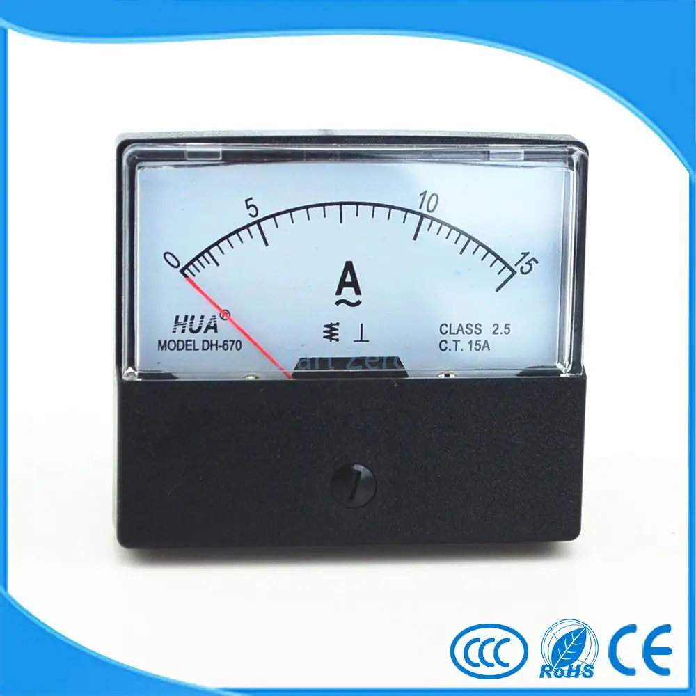 Аналоговый панельный амперметр переменного тока 0 15 А|analog panel meter|analog ammeterac analog ammeter