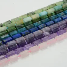 Натуральный Аметист/прехнит/Лабрадорит граненые круглые бусины 10x14 мм-22 бусины/прядь