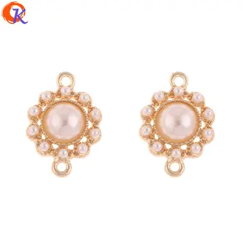 

Cordial Design 50Pcs 15*21MM Jewelry Accessories/Earring Connectors/Imitation Pearl/DIY Making/Hand Made/Earring Findings