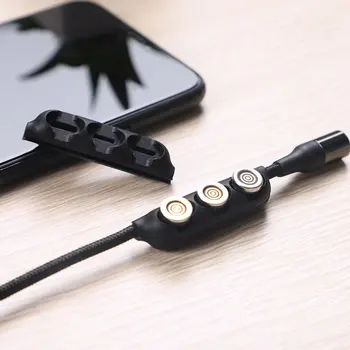 

Magnetic Portable USB Cable Socket Storage Box Charger Sockets Micro Usb Type-c Connector Organizer