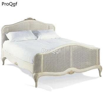 

Ngryise 1 set 150*200cm white like beige color rattan bed indoor or outdoor