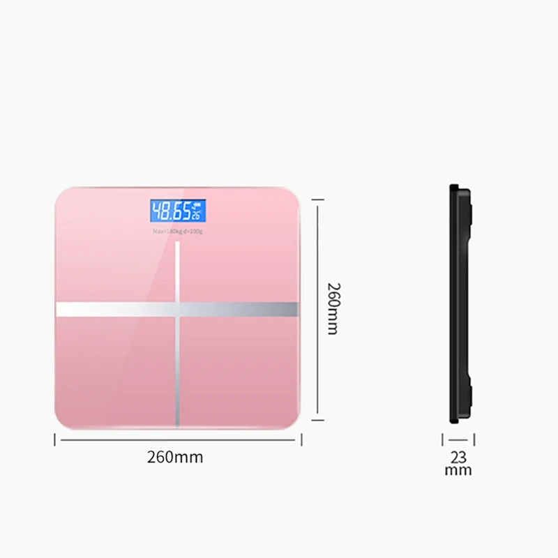 Intelligent Electronic Scale Digital Temperature Bathroom USB Charging Scale