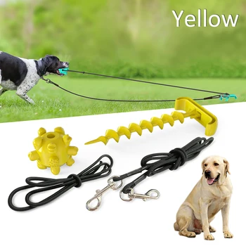 

Multifunction Outdoor Portable Dog Pulling Rope Toy Bouncing Ball Rope Toy Practical Tie Up Training Pet Dog Leash Pet Supplies