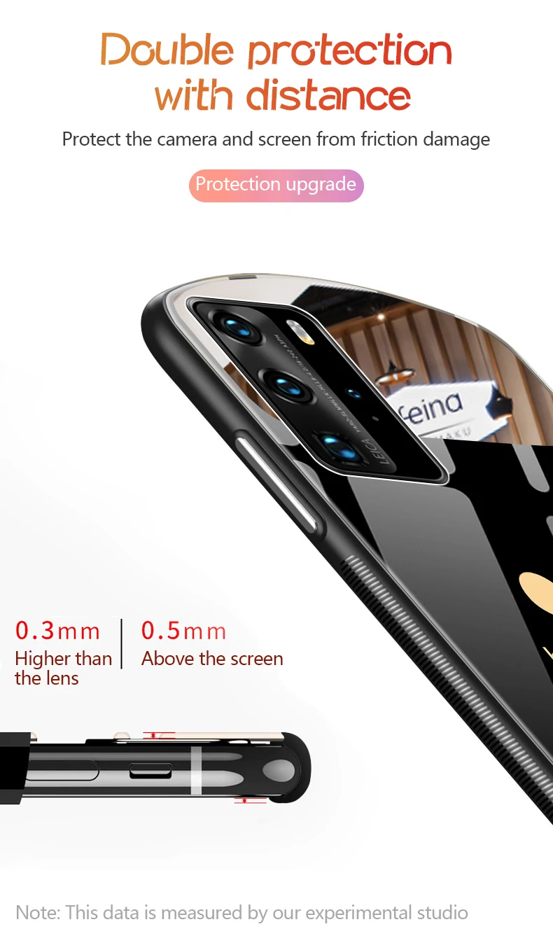 Sang Trọng Dễ Thương Hình Bầu Dục Trái Tim Kính Cường Lực Điện Thoại Ốp Lưng Cho Huawei P40 P30 Giao Phối 30 20 Pro Nova 7 6 5 Gương Ốp Lưng Silicon Funda huawei phone cover