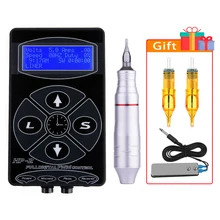 Biomaser полный комплект машины для татуировки профессиональная Интеллектуальная цифровая тату макияж машина набор устройство швейцарский мотор наборы татуировок