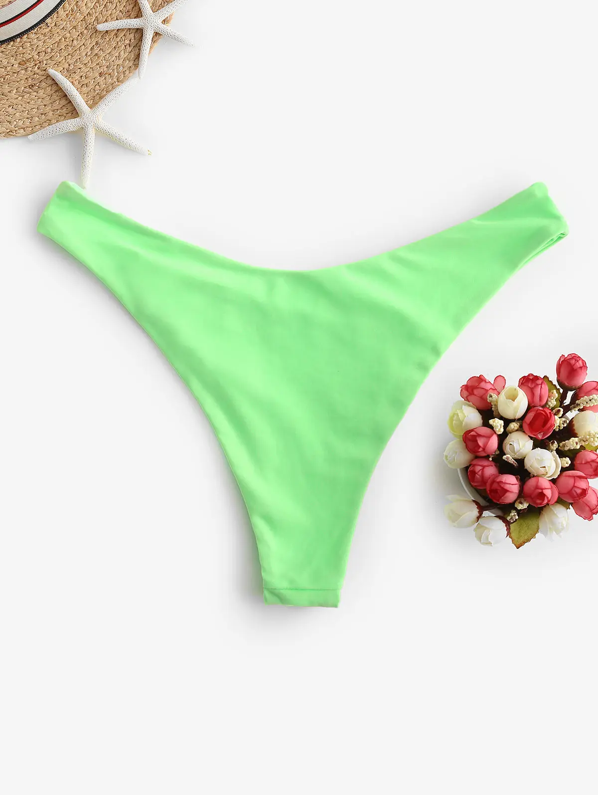 ZAFUL High Cut Solid Bikini Bottom