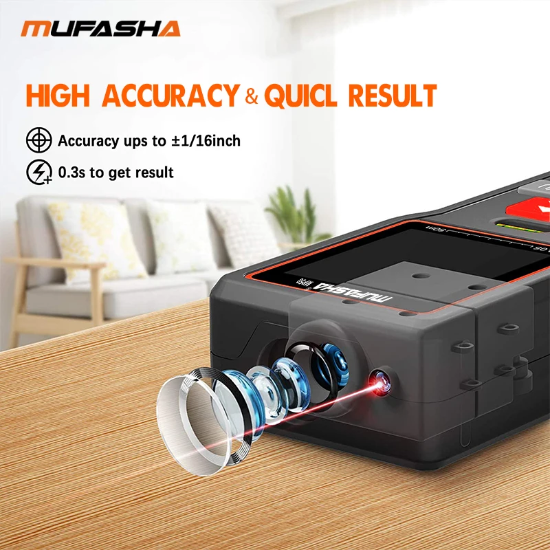 Portable Laser Distance Meter Degital Measuring Tool Rangefinder laser rangefinder distance meter electronic component measurement tool