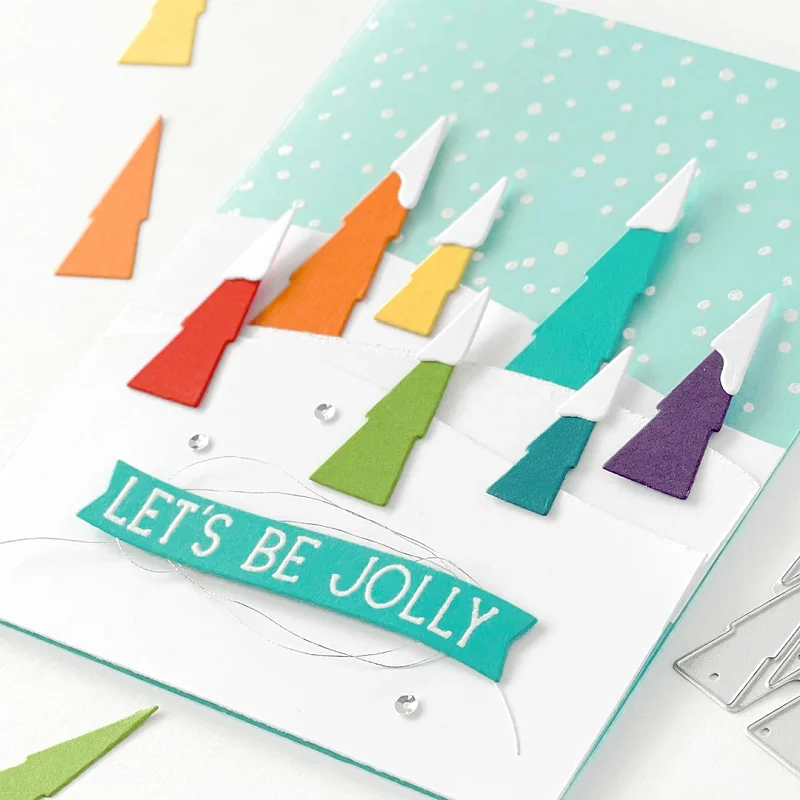 Mmao Handwerk Metall Stahl Schneiden Stirbt Winter haus baum dekoration Schablone Für DIY Scrapbooking Papier/foto Karten Präge Stirbt – Detail 10