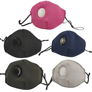 

Dust Mask with Breathing Valve Activated Carbon PM2.5 Filter Anti-pollution Anti-smog Breathable Face Protective Cover