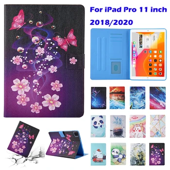 

Pro 11 Case For iPad Pro 11 inch 2020 2018 Cover Protective PU Leather Stand Flip Magnet Smart Soft Funda Case Anti-Dust Shell