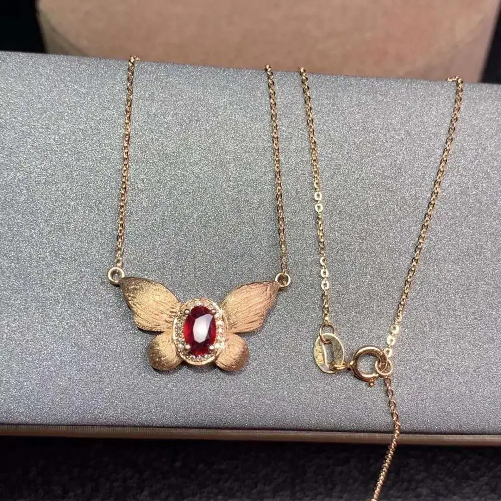 Real Ruby Pendant Ruby necklace 