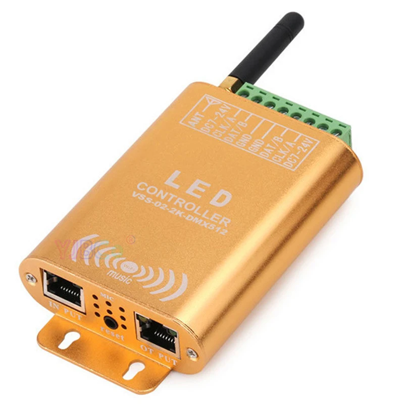 Led SPI Wifi connection controller;2048 pixel LED digital addressable controller;dream color strip light controller with micphon