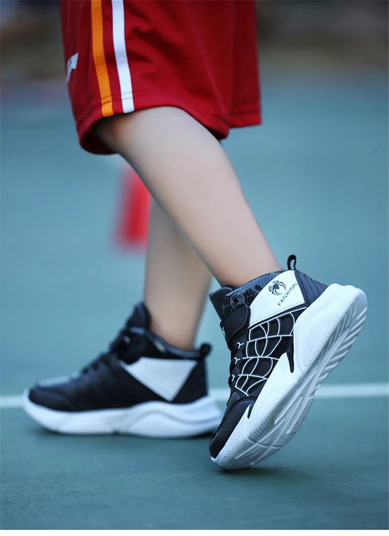 PINSEN 2019 Winter Kids Sneakers Boys Basketball Shoes Running Casual Children Shoes Boy Sport Spiderman Shoes chaussure enfant (14)