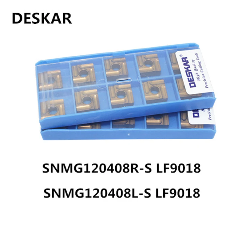 DESKAR SNMG120408 SNMG120408 левый и правый S LF9018 ЧПУ твердосплавные вставки токарный станок Режущий инструмент высокое качество обрабатывающий инструмент