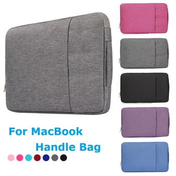 

Canvas Laptop Sleeve for Macbook Air 13 Pro 13 2019 2018 Retina Sleeve Zipper Waterproof for Xiaomi HP Asus 13 '' Laptop Pouch