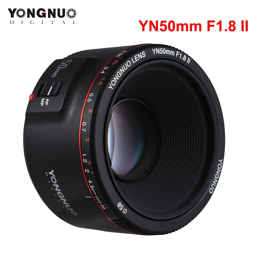 Объектив камеры YONGNUO YN50mm YN35mm F1.4/F1.8/F1.8II/F2.0 стандартный объектив с большой апертурой и автофокусом для Canon EOS 70D 5D2