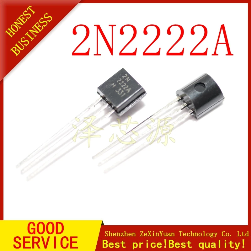 100 шт./лот 2N2222A 2N2222 TO-92 0 6a 30 в транзистор новый | Электроника