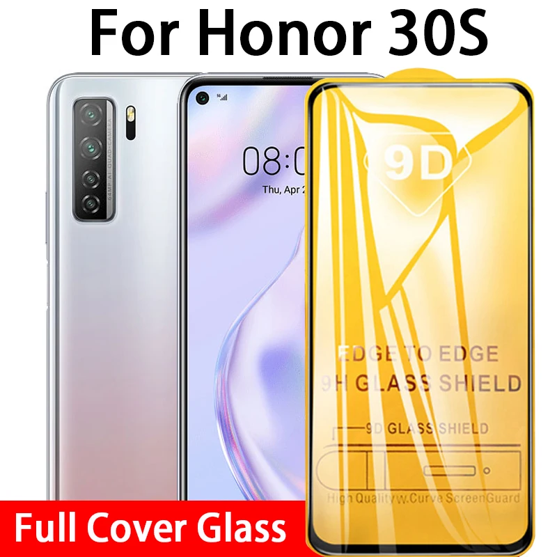 9D полностью наклеиваемая поверхность Honor30s защитная пленка из закаленного стекла