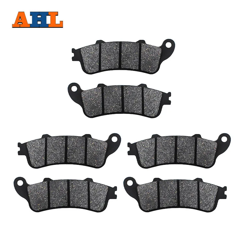 AHL 3 пары тормозных колодок для мотоцикла HONDA ST 1300 Pan European (ABS и Non ABS) 2002-2007 черная